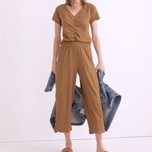 Madewell top & bottom set, size XS 💛 Lightspun Spiced Olive